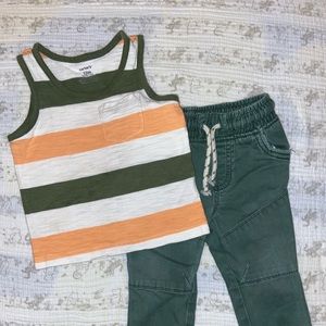 Genuine kids by OshKosh bus pants and matching shirt